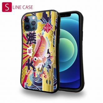 【S-LINE】赤ワイン　大漁旗スマホケース　アマダイ