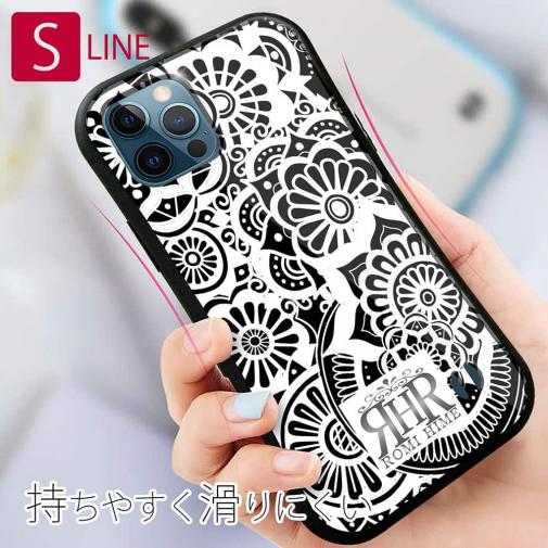 【ROMI HIME】【S-LINE】ヘナ タトゥー　トライバル　花　ホワイト＆ブラック