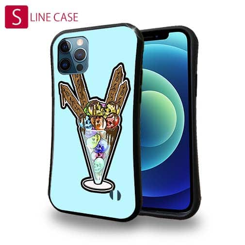 【S-LINE】【彫姫】ドクロパフェ？（ライトブルー）　和彫りデザイン