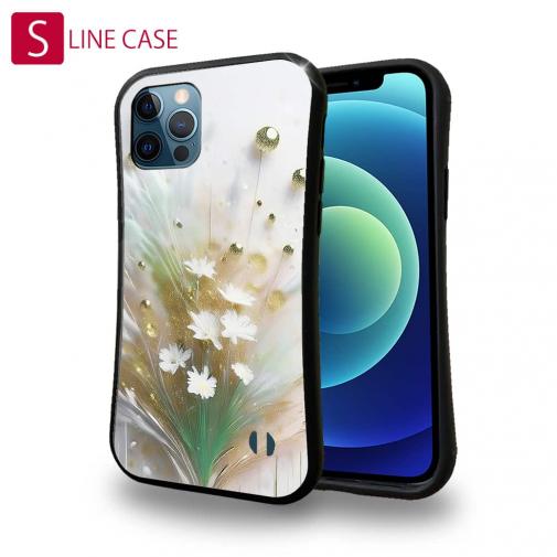 【S-LINE】オイルペイント  グリーンフラワー