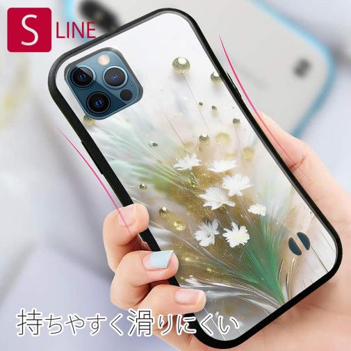 【S-LINE】オイルペイント  グリーンフラワー