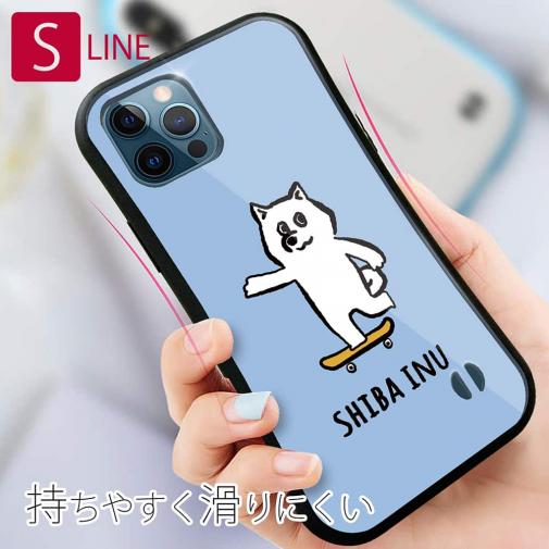 【S-LINE】【ワカボンド】WAKAMAKAシリーズ 柴犬スケボー_白柴