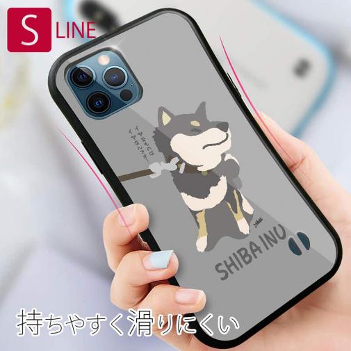 【S-LINE】イヤイヤ柴犬_彩色【黒柴】(wakat)