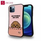 【S-LINE】何か気になるプードル_ブラウン(wakat)