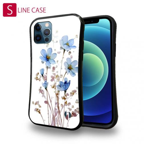 【S-LINE】日本の花画風 ブルー