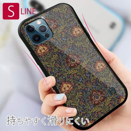 【S-LINE】リバティの大花柄風 アンジェリカ・ガーラ