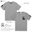 【Tシャツ】3箇所プリント デザインブラック 5.6oz Cotton:100%