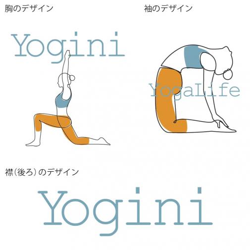 【Tシャツ】3箇所プリント ヨギ二 5.6oz Cotton:100%