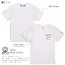 【Tシャツ】3箇所プリント 波乗りシロクマさん(wakat) 5.6oz Cotton:100%