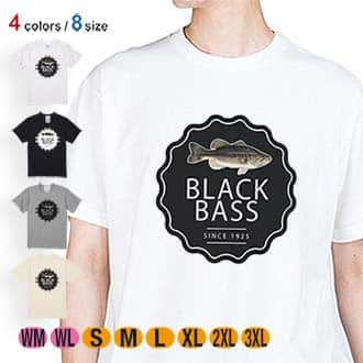 【Tシャツ】ブラックバスの歴史 5.6oz Cotton:100%