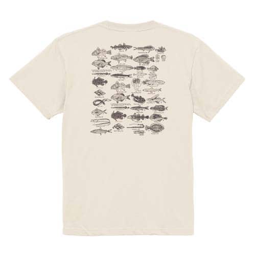【Tシャツ】魚図鑑　1890年版 5.6oz Cotton:100%