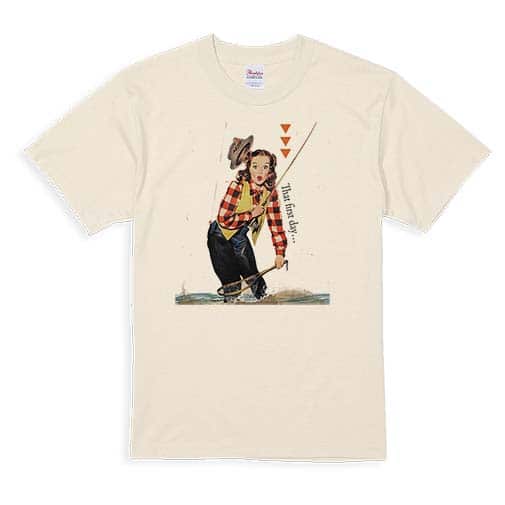 【Tシャツ】フライフィッシング初心者 5.6oz Cotton:100%