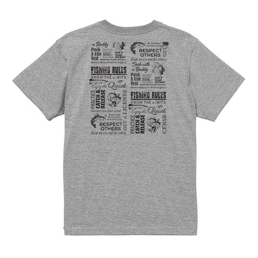 【Tシャツ】FISHING RULES 5.6oz Cotton:100%