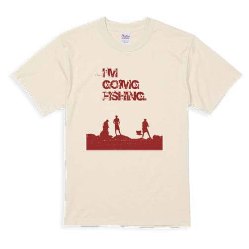 【Tシャツ】I&#39;m going fishing 5.6oz Cotton:100%