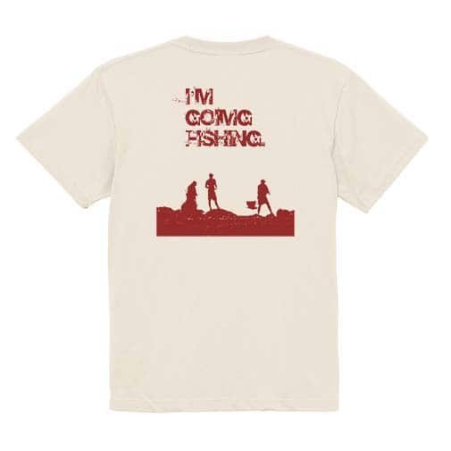 【Tシャツ】I&#39;m going fishing 5.6oz Cotton:100%