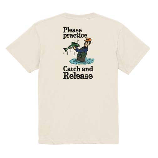 【Tシャツ】キャッチアンドリリースを教えて? 5.6oz Cotton:100%