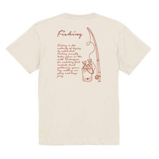 【Tシャツ】本日も大漁でした 5.6oz Cotton:100%