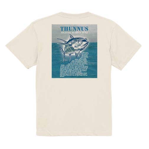 【Tシャツ】マグロの種類は5種類 5.6oz Cotton:100%