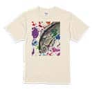 【Tシャツ】グレ(メジナ)　ペンキペイント 5.6oz Cotton:100%