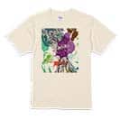 【Tシャツ】アオリイカ　ペンキペイント 5.6oz Cotton:100%