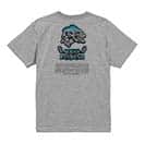 【Tシャツ】バスフィッシング　ローライダーフォント　ブルー 5.6oz Cotton:100%