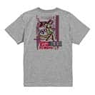 【Tシャツ】Gone Bass Fishing ローライダーポスター風　ライトレッド 5.6oz Cotton:100%