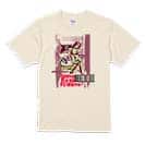 【Tシャツ】Gone Bass Fishing ローライダーポスター風　ライトレッド 5.6oz Cotton:100%
