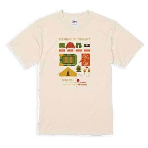 【Tシャツ】釣りの準備 5.6oz Cotton:100%