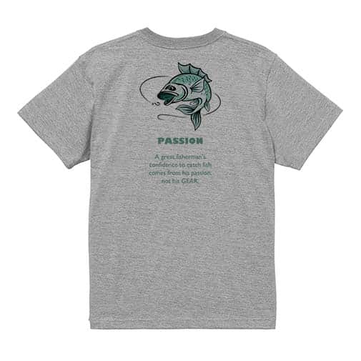 【Tシャツ】釣りに対する情熱! 5.6oz Cotton:100%