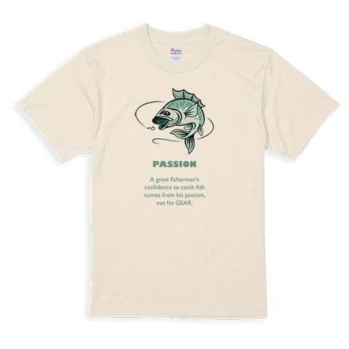 【Tシャツ】釣りに対する情熱! 5.6oz Cotton:100%