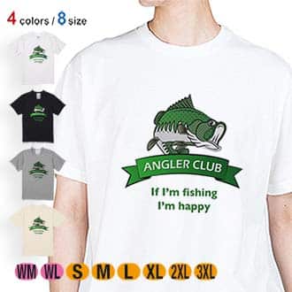 【Tシャツ】アングラーズクラブ 5.6oz Cotton:100%