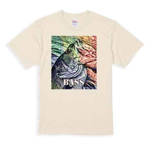 【Tシャツ】ブラックバス　ハンドランディング　カラフル 5.6oz Cotton:100%