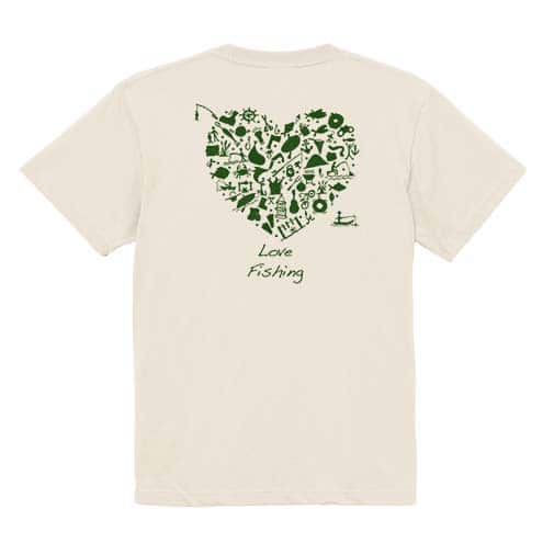 【Tシャツ】Love fishing  5.6oz Cotton:100%