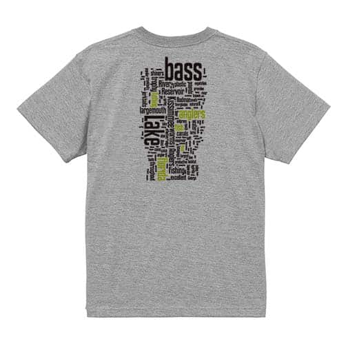 【Tシャツ】bass Text-Design 5.6oz Cotton:100%