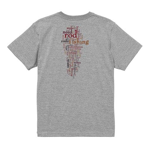 【Tシャツ】ルアーフィッシング　テキストデザイン 5.6oz Cotton:100%