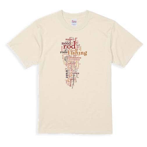 【Tシャツ】ルアーフィッシング　テキストデザイン 5.6oz Cotton:100%