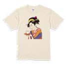 【Tシャツ】浮世絵　美人絵　その2 5.6oz Cotton:100%
