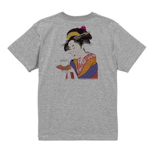 【Tシャツ】浮世絵　美人絵　その2 5.6oz Cotton:100%