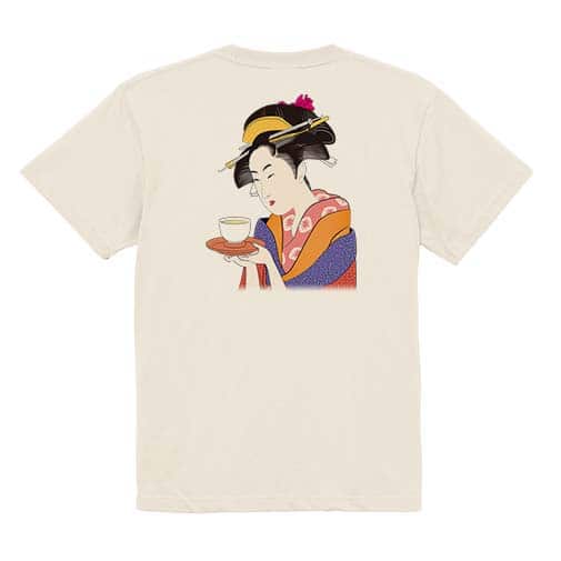 【Tシャツ】浮世絵　美人絵　その2 5.6oz Cotton:100%