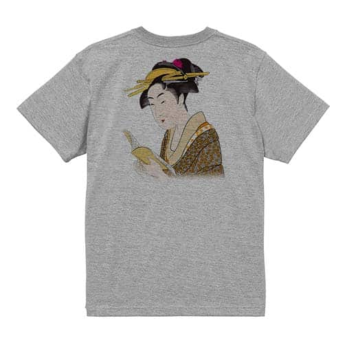 【Tシャツ】浮世絵　美人絵　その4 5.6oz Cotton:100%
