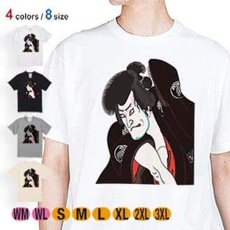 【Tシャツ】八犬伝犬の双紙之内のイラスト 5.6oz Cotton:100%