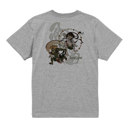 【Tシャツ】浮世絵　風神雷神 5.6oz Cotton:100%