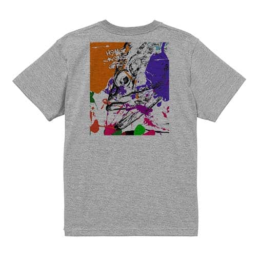 【Tシャツ】キジハタ　ペンキペイント 5.6oz Cotton:100%