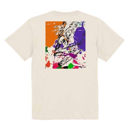 【Tシャツ】キジハタ　ペンキペイント 5.6oz Cotton:100%