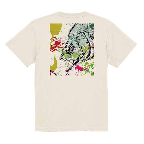 【Tシャツ】メバル　ペンキペイント 5.6oz Cotton:100%