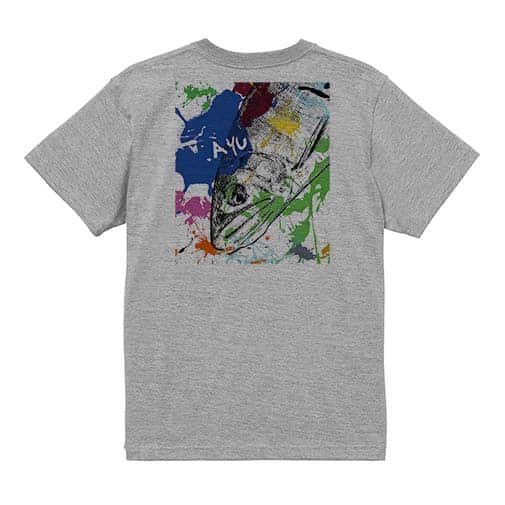 【Tシャツ】アユ　ペンキペイント 5.6oz Cotton:100%