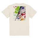 【Tシャツ】サケ　ペンキペイント 5.6oz Cotton:100%