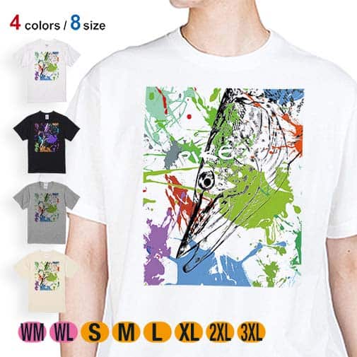 【Tシャツ】パイク ペンキペイント 5.6oz Cotton:100%