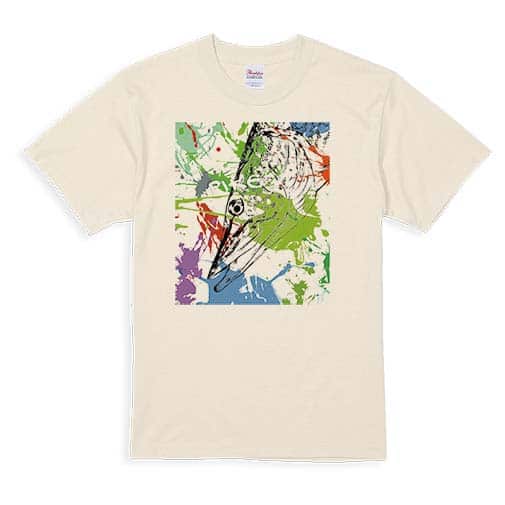 【Tシャツ】パイク　ペンキペイント 5.6oz Cotton:100%