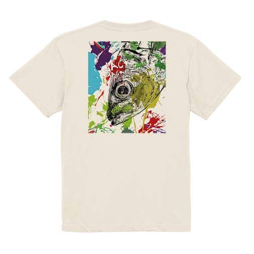 【Tシャツ】マアジ　ペンキペイント 5.6oz Cotton:100%